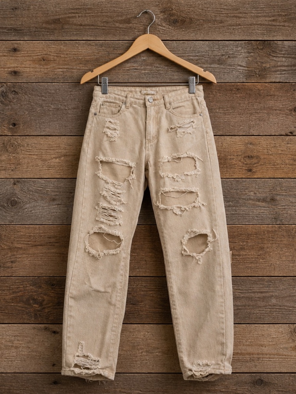 Missguided Riot Extreme Ripped High-Waisted Mom Jeans - Picture 2 of 11